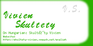 vivien skultety business card